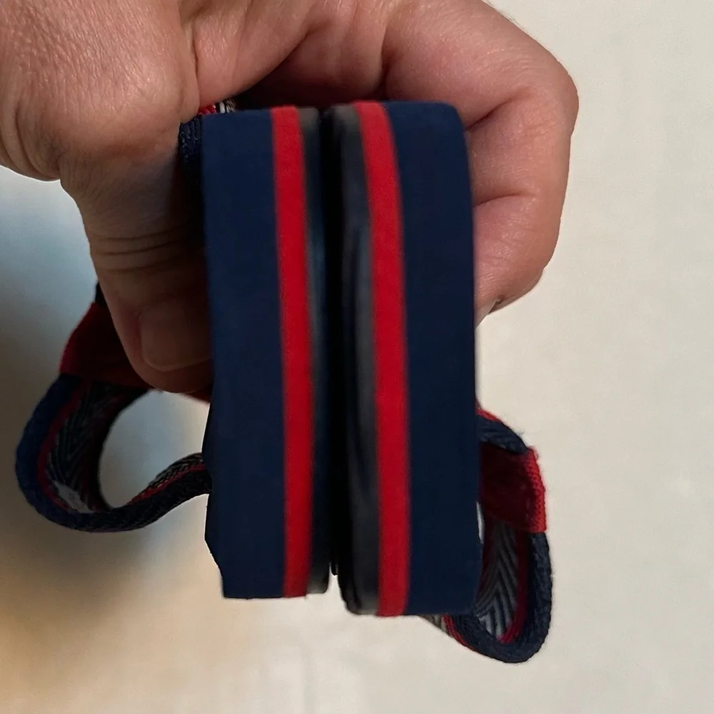 J Crew Crewcuts Navy and Red Kids Flip Flops